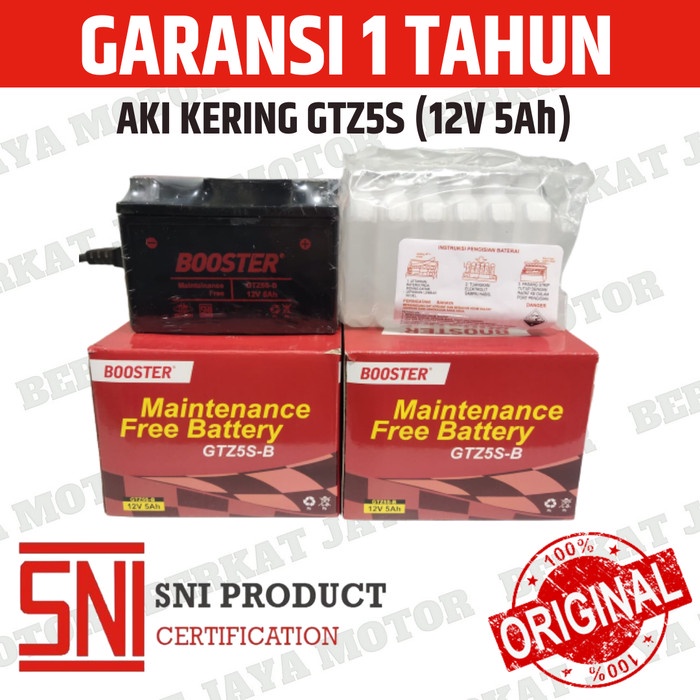 Terlaris Aki Kering Federal Ftz5S / Booster- Bs Gtz5S/ Kharisma Supra X125 Beat