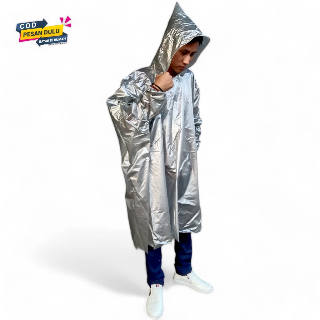 Mikhaeladsport Jas Hujan Ponco Lengan Kelelawar Jas Hujan Ponco Lengan Tanpa Celana Mantel Hujan