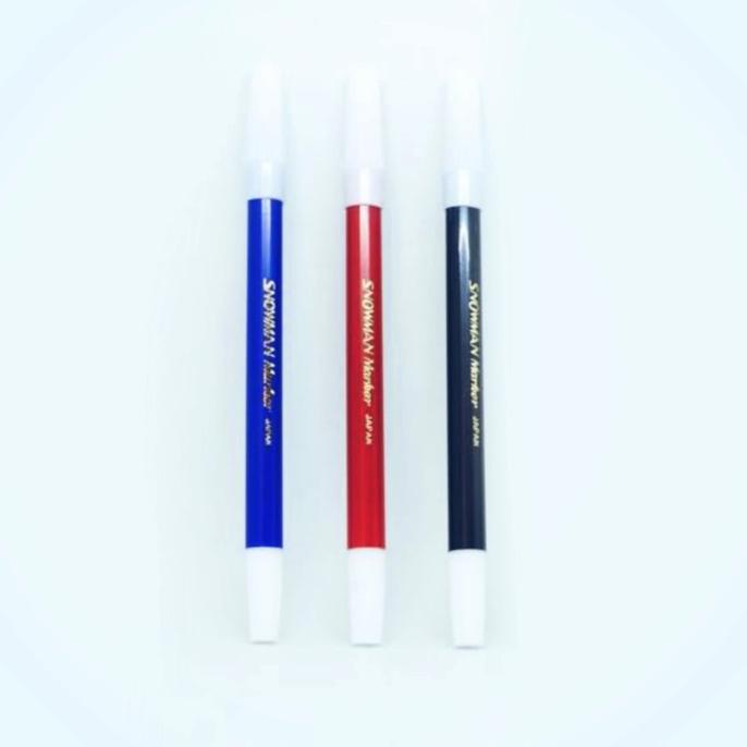 

Produk Terbaik] Spidol Kecil Snowman Type Pencil Marker Warna Hitam Merah Biru 1Pcs