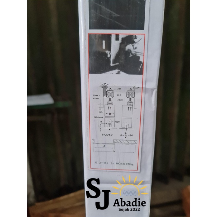 nice (1 Set) Rel Pintu Roda Sliding Pintu Geser SOLIGEN J3 J4 J5 J6