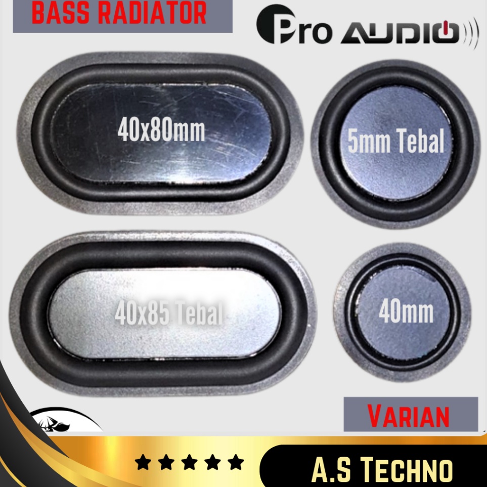 ➥ Subwoofer Passive Radiator sub woofer Pasif Low Bass DIY Speaker Mini ✳ (Kirim Sekarang)