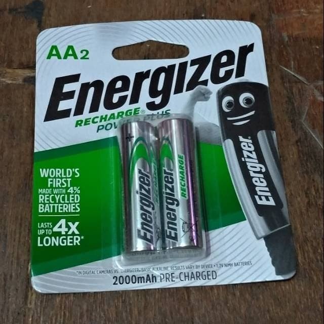 Batu Baterai Battery Batre Energizer Recharge Extreme Aa2 2Pcs