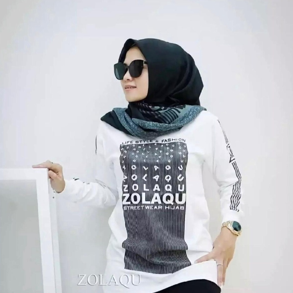 xlf80 ATASAN MUSLIMAH /BAJU MUSLIMAH /ATASAN ZOLAQU (COD) BAJU WANITA LENGAN PANJANG / SWEATER WANIT