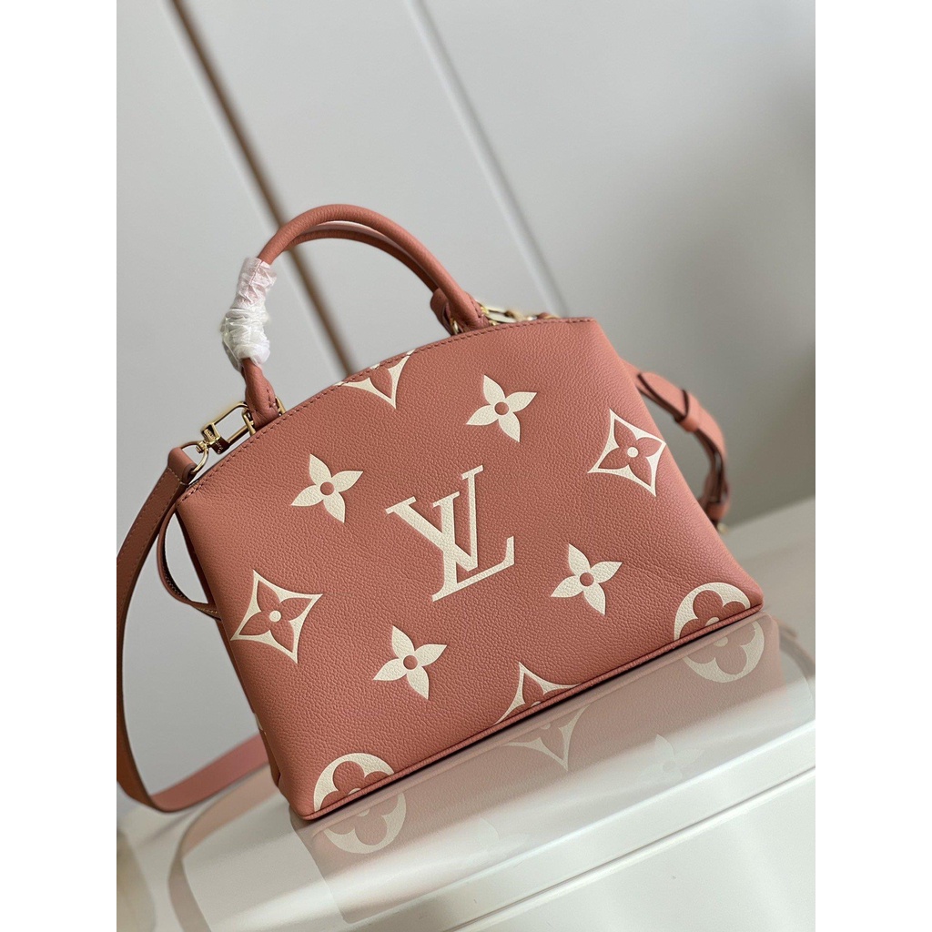 M45595 LV Petit Palais women's monogram shopper handbag crossbody shoulder commuter tote storage bag