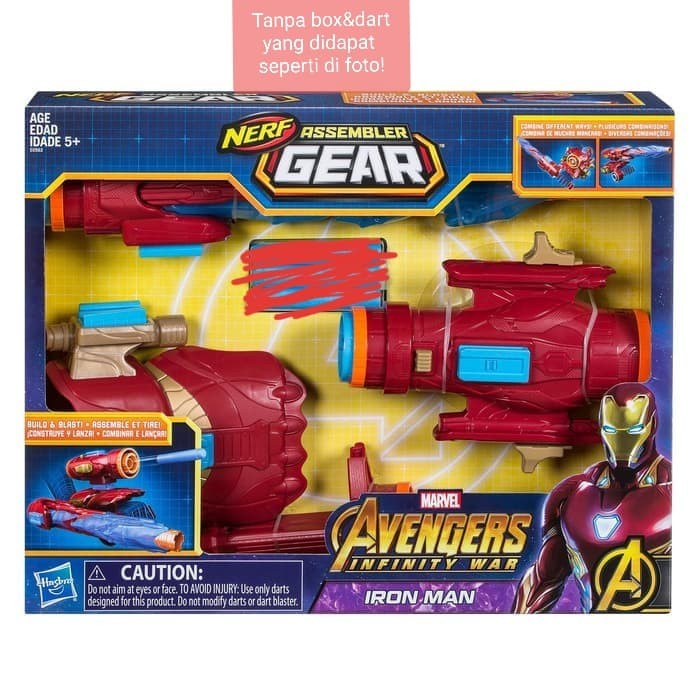 nerf ironman nerf iron man nerf avengers nerf assembler ori hasbro