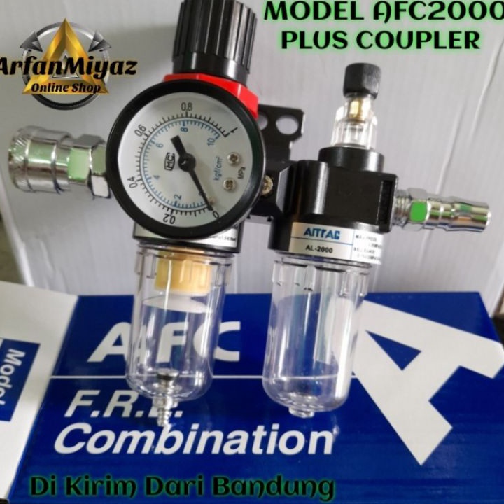 ☘nac❁ Air Filter Regulator atau Saringan Kompresor Ar2000 Afr2000 Afc2000 Plus Coupler Sm Dan Pm Dra