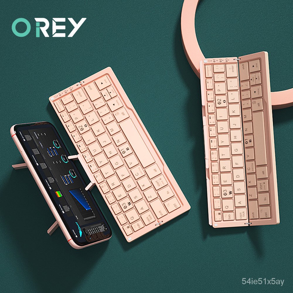 ✅&Mini Folding Keyboard Wireless Bluetooth-compatible Keyboard Foldable Keypad For Laptop Windows An