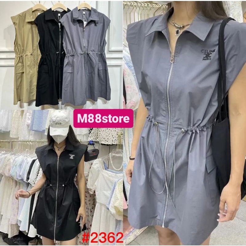 Dress Parasut Celin* Impor Premium Bangkok ( Free Gift )