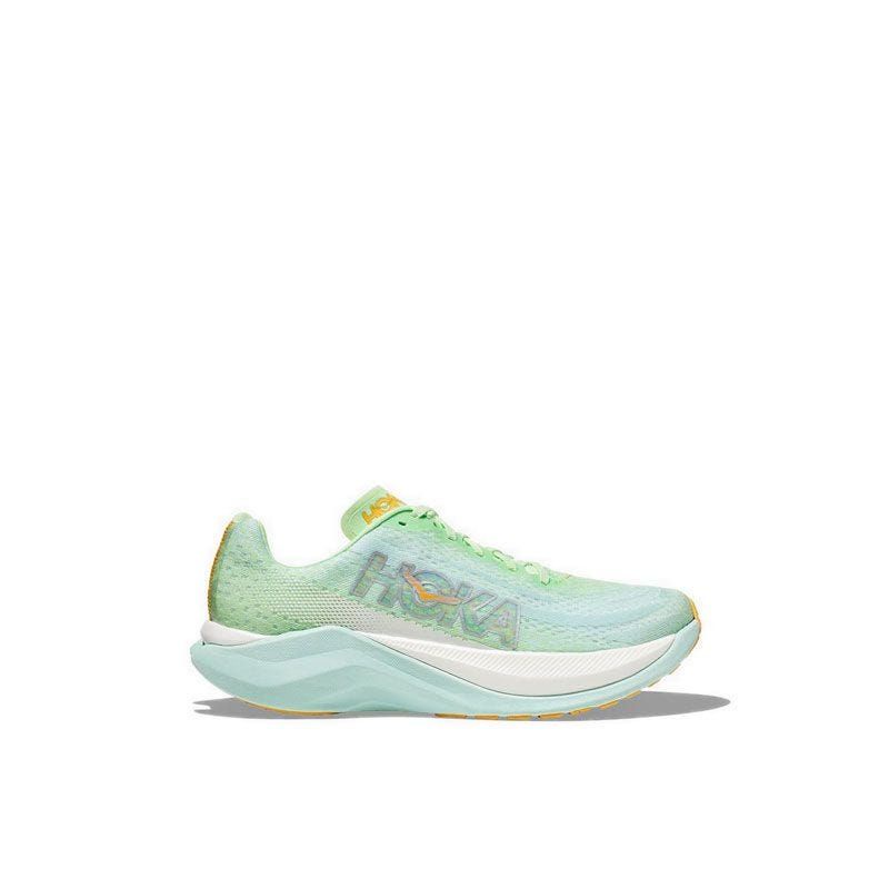 SEPATU LARI WANITA HOKA MACH X LIME GLOW/SUNLIT OCEAN ORIGINAL