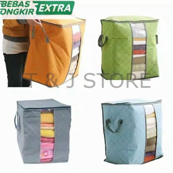 Jual TM STORAGE BAG / TEMPAT BAJU PRAKTIS - BELI 1PCS TJ Diskon
