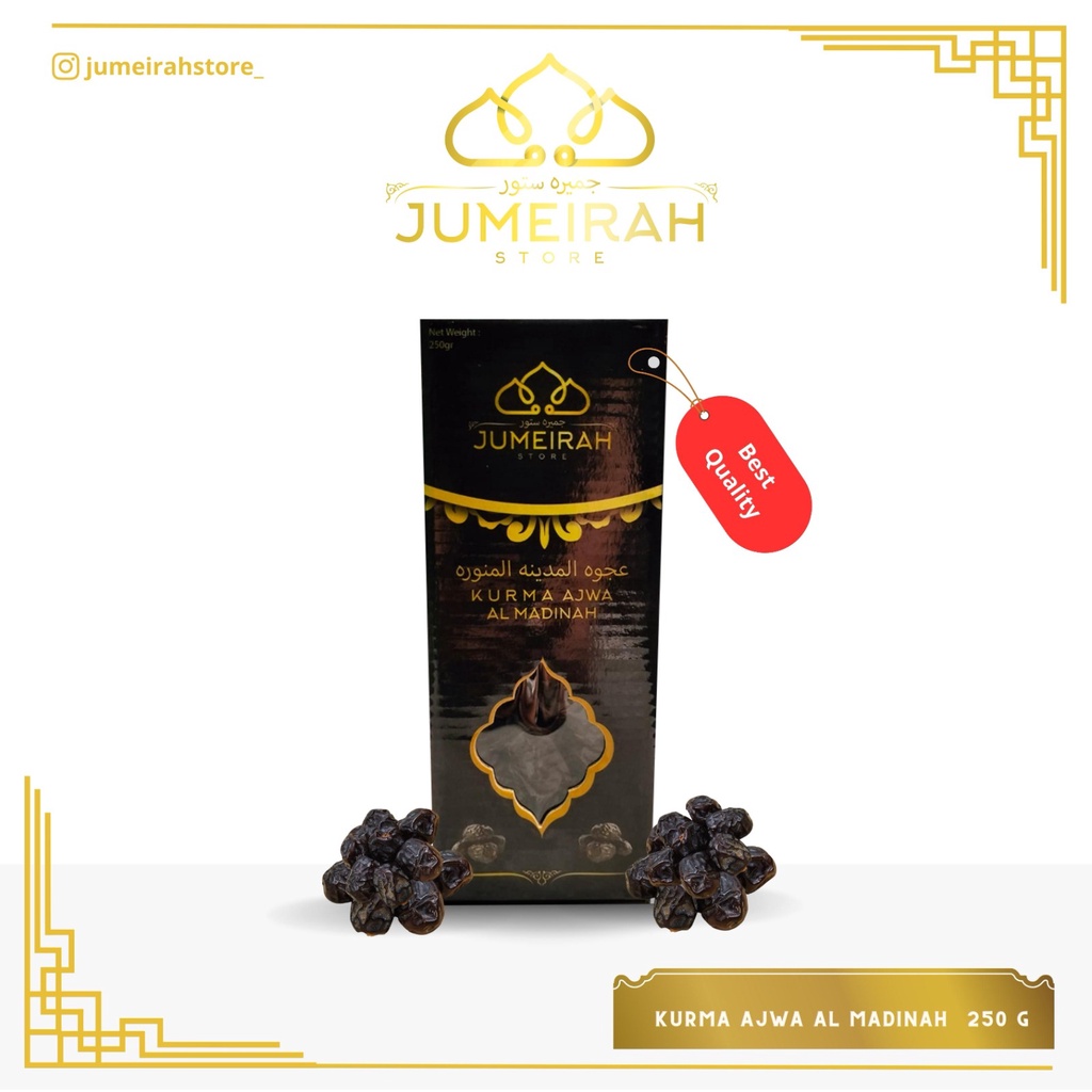 

Kurma Ajwa Medium Premium 250 Gr / Kurma Nabi / Kurma Rasul