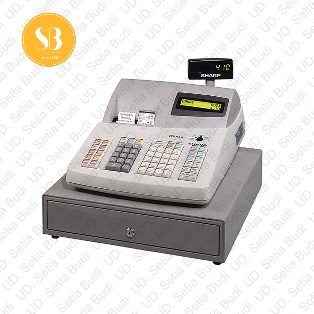 Mesin Kasir dengan POS Sharp ER-A410 1800 PLU Cash Register Asli Jepang Baru