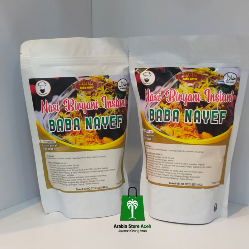 

Beras + Bumbu Nasi Biryani Instant Baba Nayef 350gr