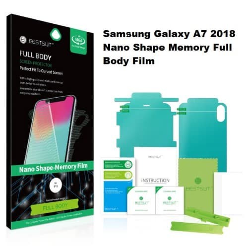 Anti Gores Samsung Galaxy A7 2018 - Nano Shape-Memory Film Full Set