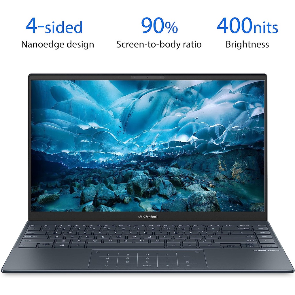 Laptop Asus Zenbook 14 Um425qa Amd Ryzen 5 5600H 8Gb 512Gb SSD Windows 10 Fhd Ips