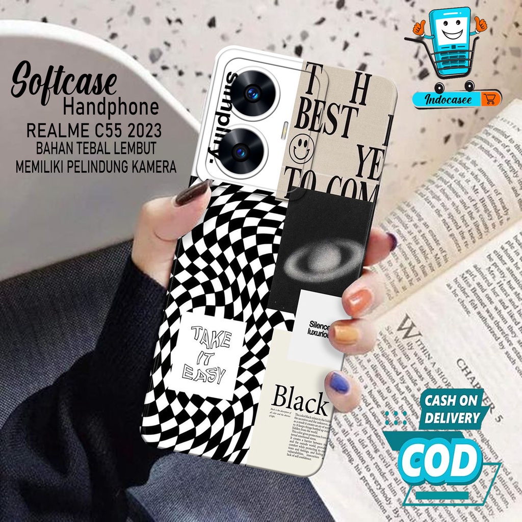 Case Hp Softcase Pro Camera Realme C55 2023 Terbaru - Softcase Realme C55 2023 - Kesing Hp Realme C5