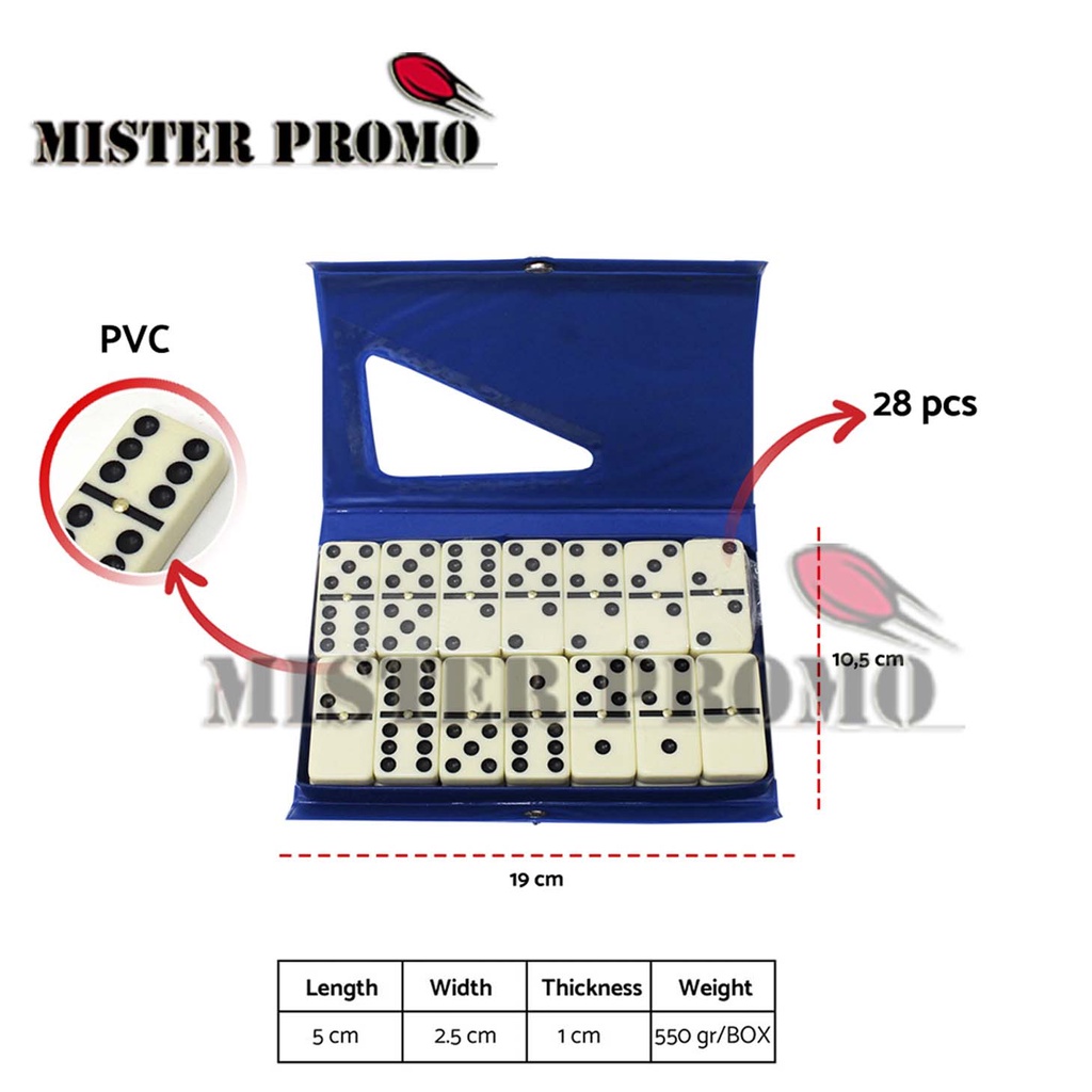 Batu Domino Panjang Metal 5211 + Box