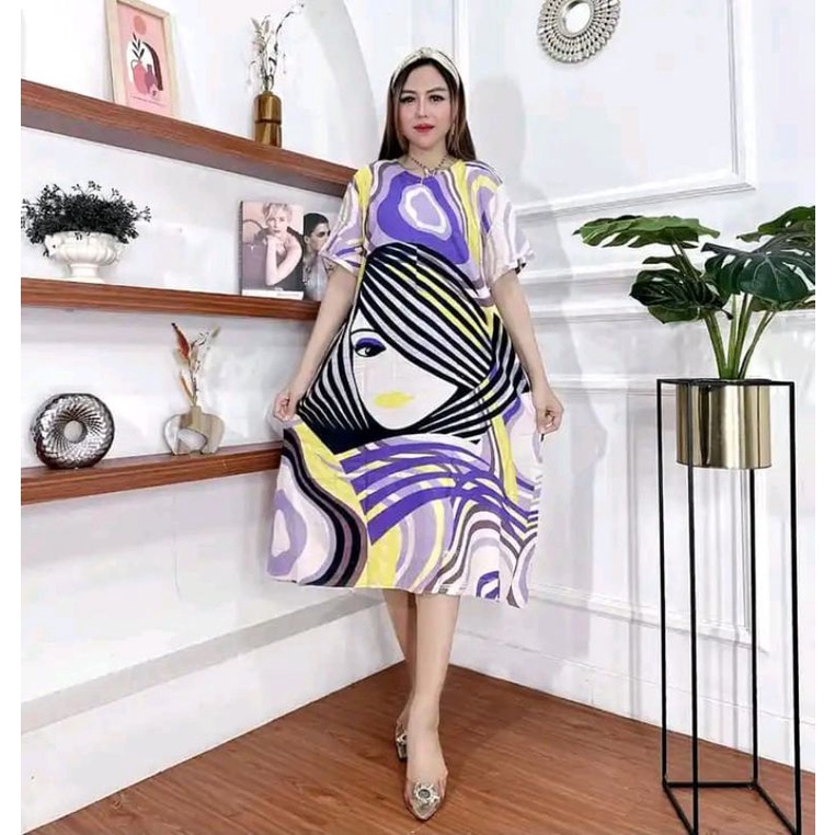 daster karakter model dan motif terbaru,resleting depan