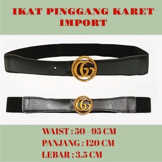 BELTSHOP NEW TALI PINGGANG WANITA/IKAT PINGGANG KARET IMPORT 00610-00614(00610A)