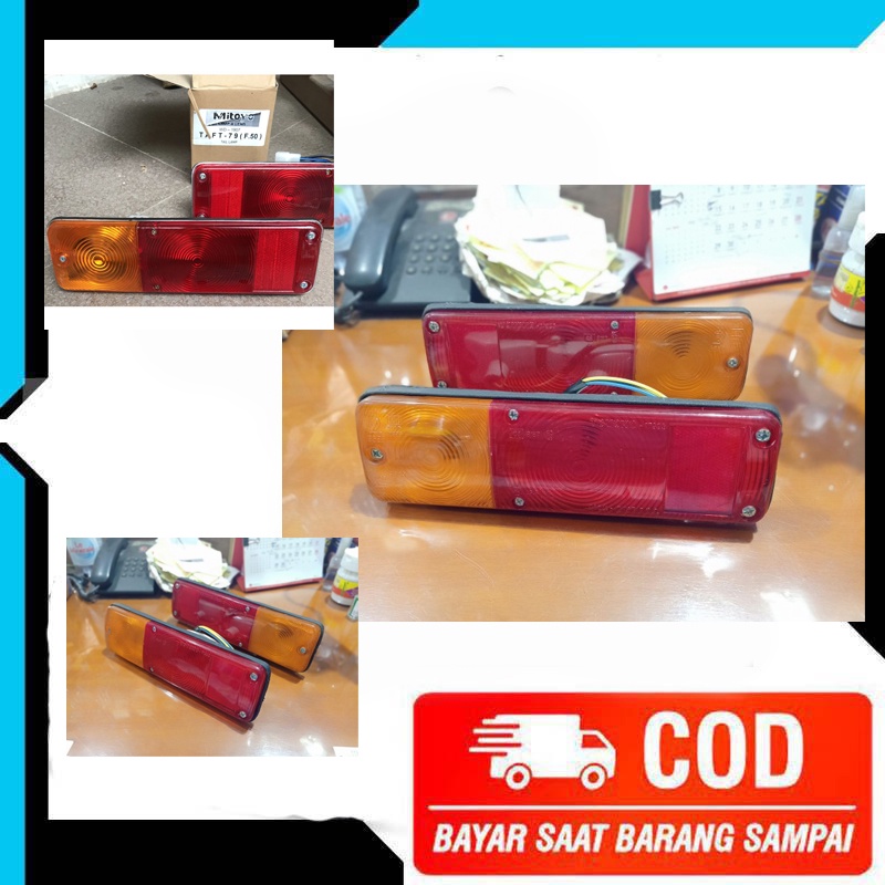 LAMPU STOP MOBIL TAFT F50 KEBO BADAK - JEEP F20 TAHUN 1979 S/D 1984 STOPLAMP