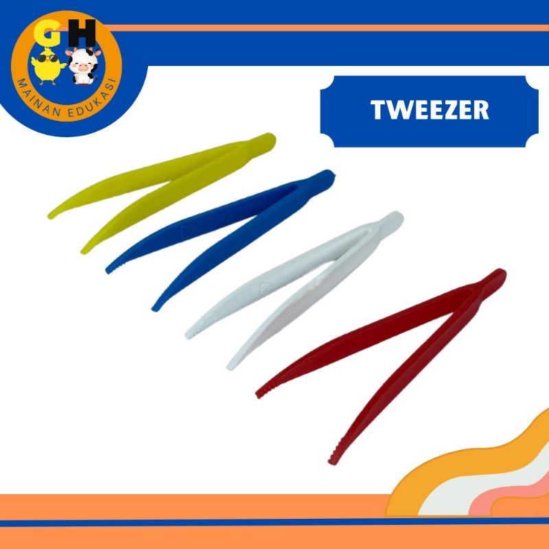 Mini Tweezer Capitan Montessori Pom pom Capitan Kecil Penjepit Plastik Kecil