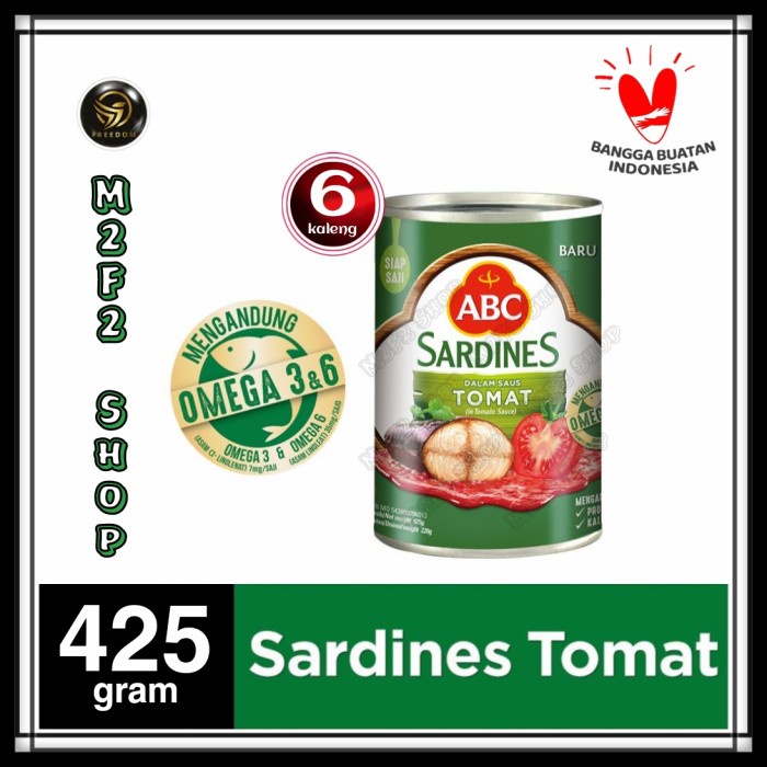 

IKAN SARDEN ABC SARDINES DALAM SAUS TOMAT - 425 GR (HARGA 6 PCS)