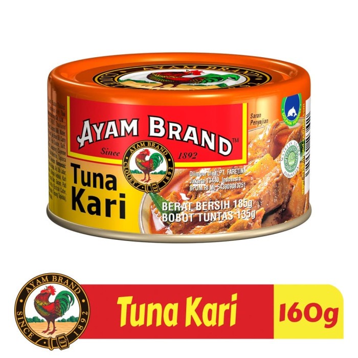 

PAKET 24 PCS TUNA KALENG KARI AYAM BRAND 160GR