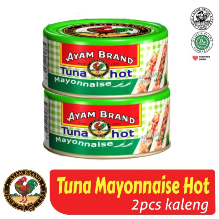

IKAN TUNA KALENG MAYONAISE HOT AYAM BRAND 160GR ISI 2 PCS