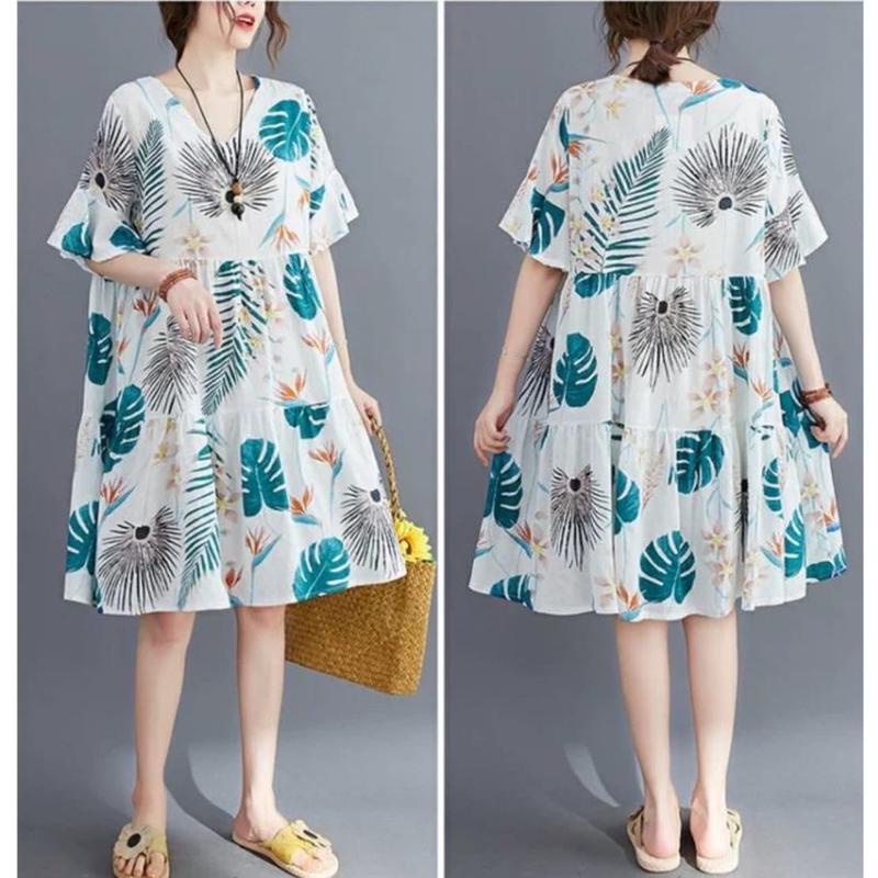 [ ALB ] DRESS VANIA LINEN