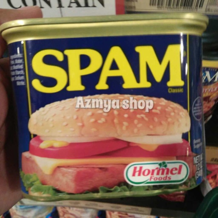 

SPAM PORK CONTAIN ORIGINAL CLASSIC-SPAM DAGING PORK 340GR