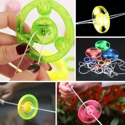 Mainan Anak Gasing Tarik || gasing tarik lampu mainan murah || angsing putar tarik