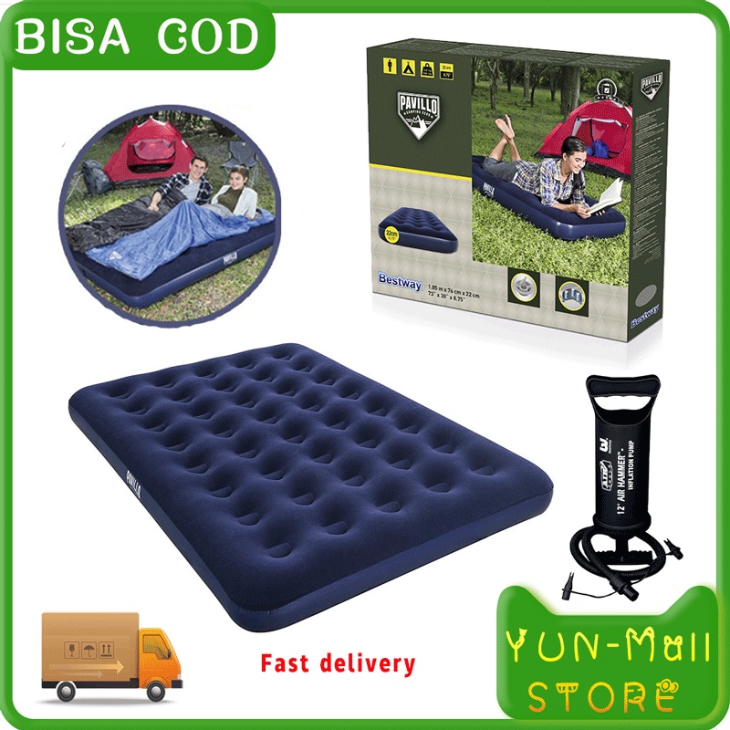 YUN Mall Air Bed single/twin/double Kasur Angin Anti Kempes,BerkualitasBaik dan Empuk matras