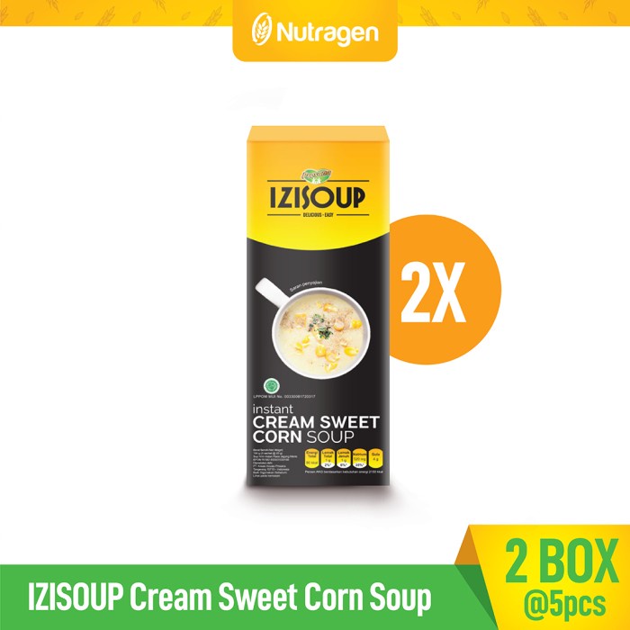 

IZISOUP INSTANT CREAM SWEET CORN SOUP (2 BOX)