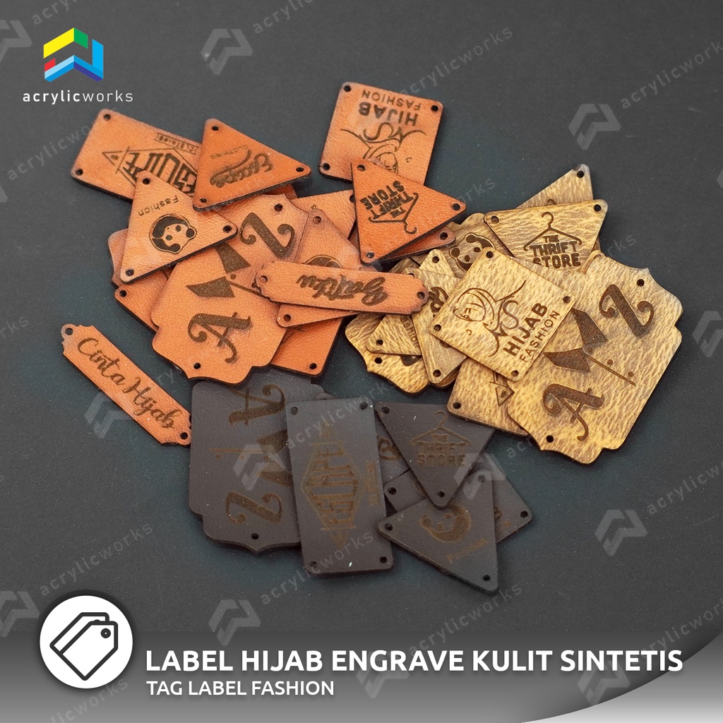 

Label Kulit Imitasi / Label Kulit Sintetis / Label Brand Custom