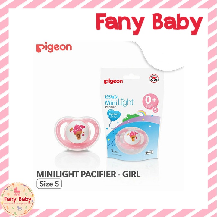 PIGEON SILICONE PACIFIER MINI LIGHT [ S 0M+ ]