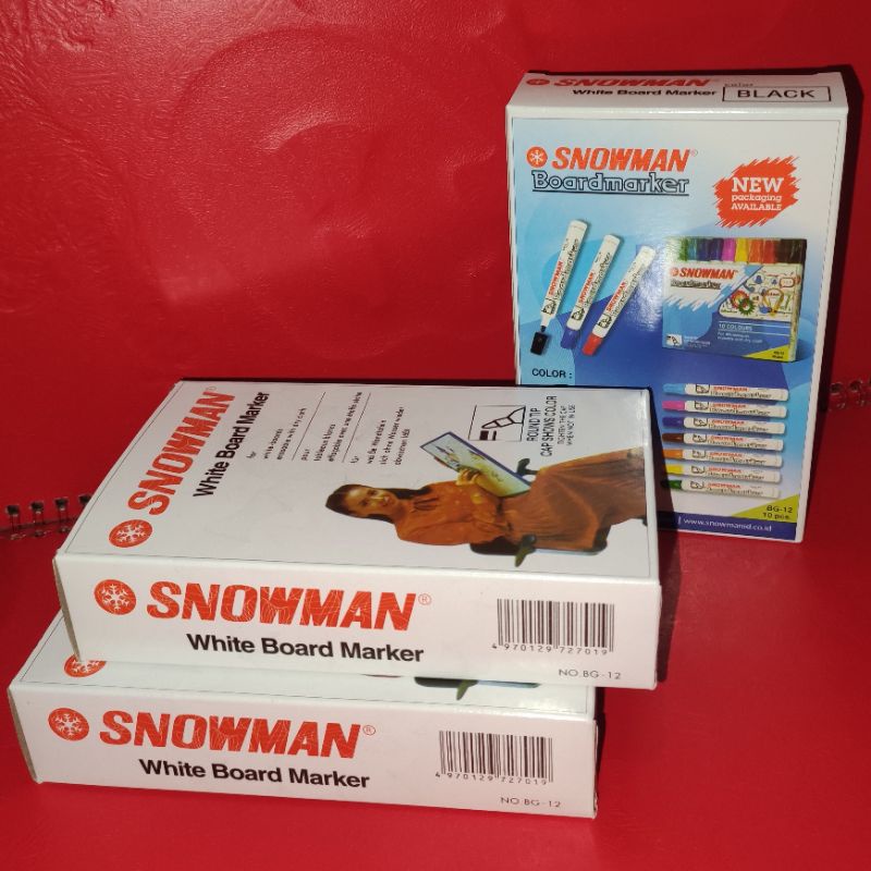 

PROMO spidol WHITEBOARD marker SNOWMAN BG-12