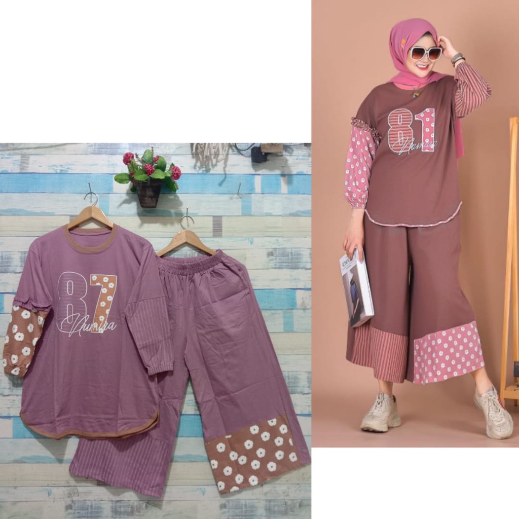 SETELAN CELANA KULOT BY JEVANNI // SETCEL KULOT // SETELAN WANITA BISA COD