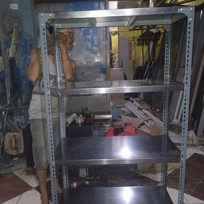 Rak Besi Siku Susun 4 Warna Limited Edition