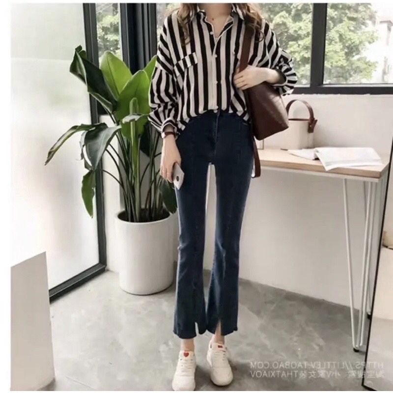 [ ALB ]KEMEJA STRIPED CAROL