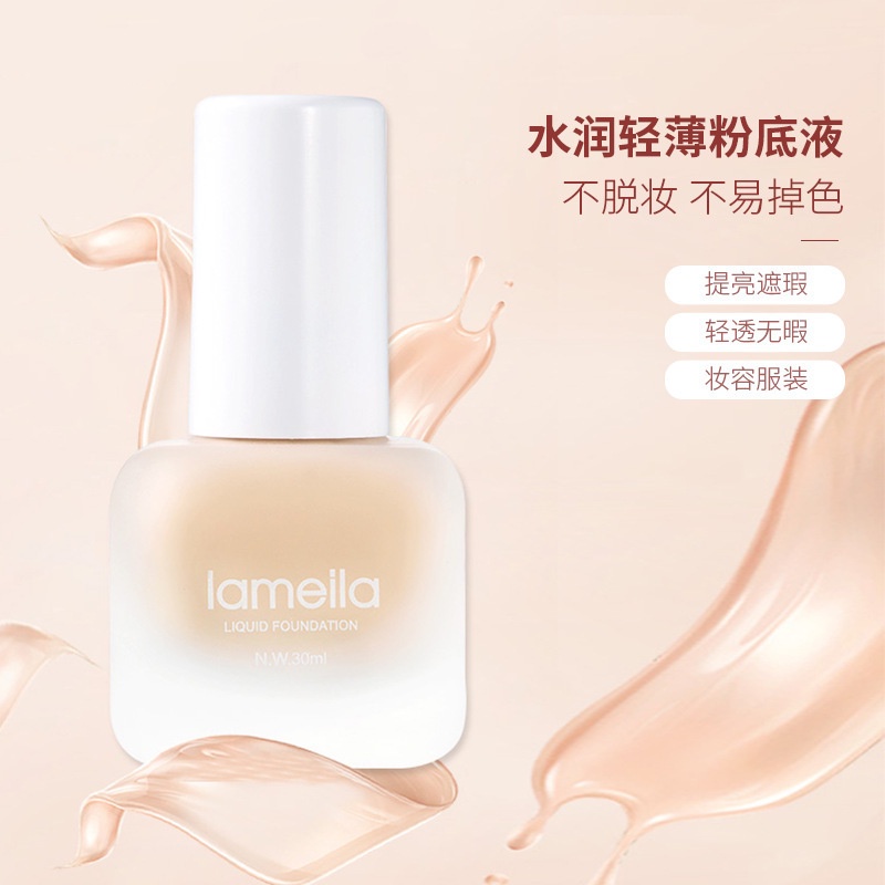 mc - 3066 Lameila Liquid Fondation &amp; Concealer - Waterproof