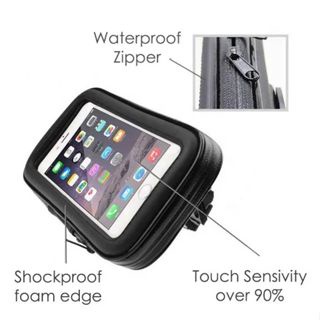 Stand Holder Spion Motor Waterproof Size XL / Motorcycle Case Bracket Hp Anti Air Dudukan Gps Gadget [MF]