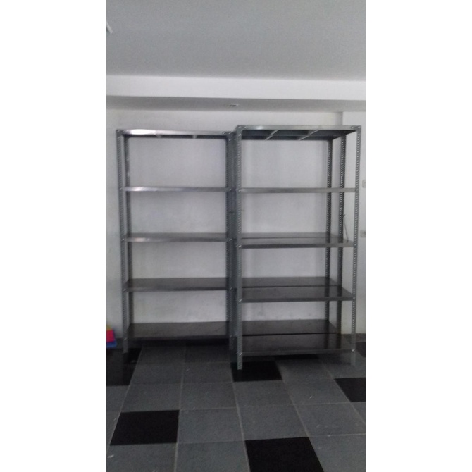 Rak Besi Siku Lubang 5 Susun