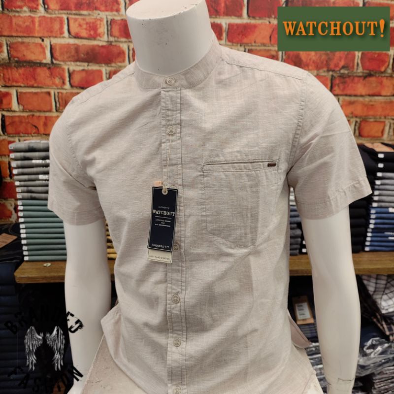 WATCHOUT CASUAL KEMEJA KOKO LENGAN PENDEK WS920000004 KHAKI