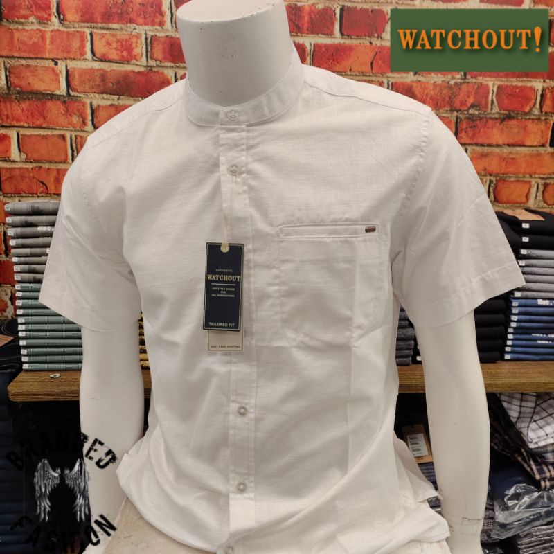WATCHOUT CASUAL KEMEJA KOKO LENGAN PENDEK WS920000002 WHITE