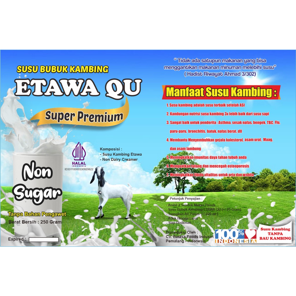 Susu Kambing SARITAWA Super Premium 500g Non Sugar