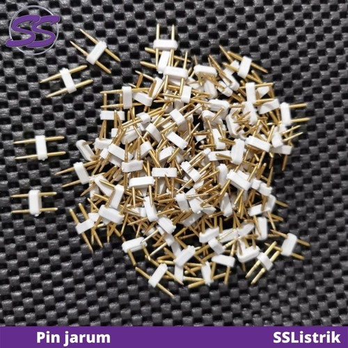 Pin Led Strip Selang 5050 Jarum Konektor Led strip Untuk sambungan Adaptor Stripled Ac 220 2 PIN