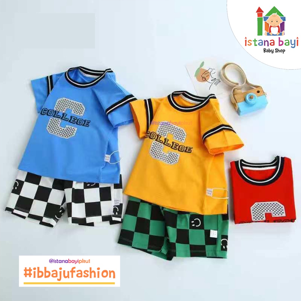 Setelan Kaos Pendek Anak Import / Setelan Boy Import - Baju anak Murah