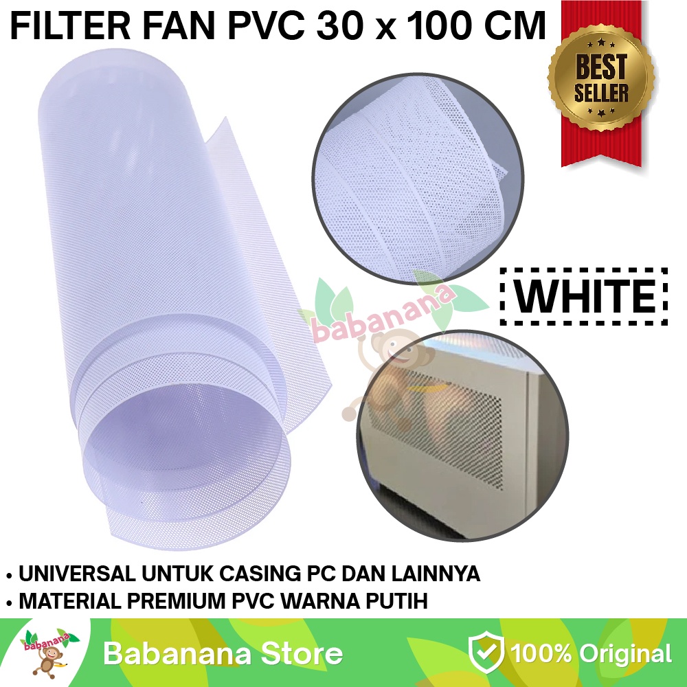 Filter fan mesh 30x100cm lembaran diy dust kasa nyamuk debu dll