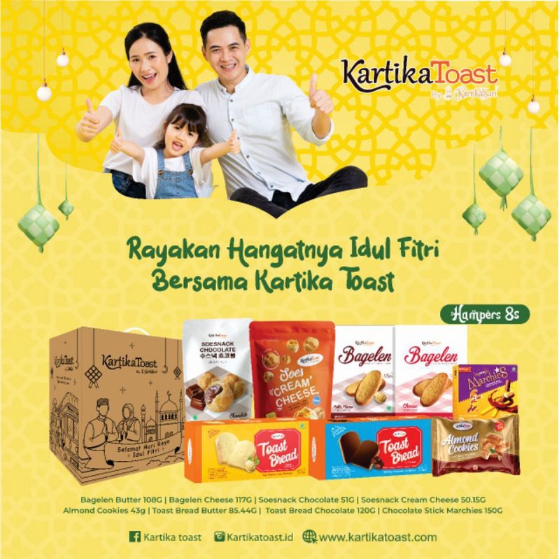 Hampers kartika toast/kartika sari 4s, 6s, 8s/hampers lebaran/idul fitri