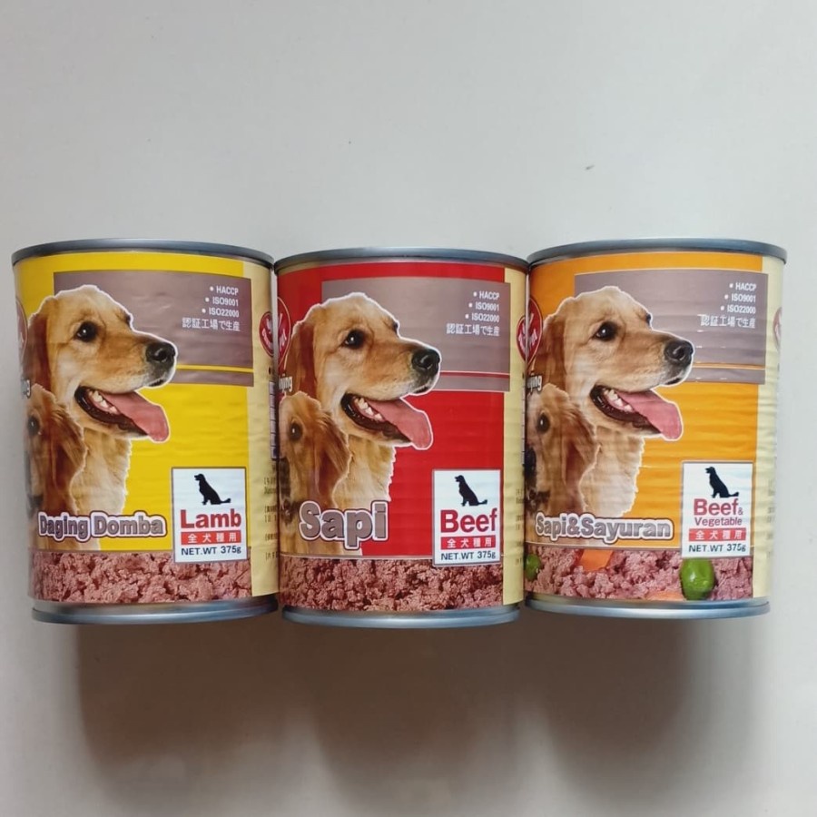 Chummy pet/makanan kaleng untuk anjing 375g